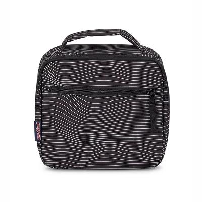 Geanta Pranz JanSport LUNCH BREAK Negrii Albi | RO_JS463