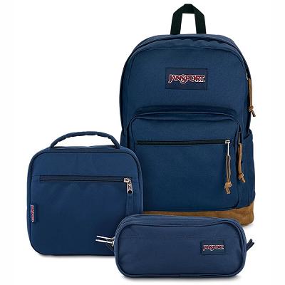 Ghiozdan Scoala JanSport TIMELESS BLUE NAVY BUNDLE Bleumarin | RO_JS207